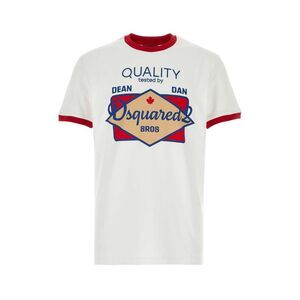 Dsquared Men White Cotton T-Shirt